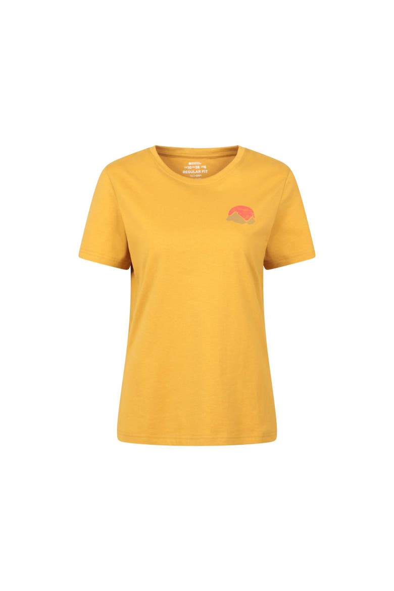 Sunset Back Print T-Shirt, Main, color, Mustard