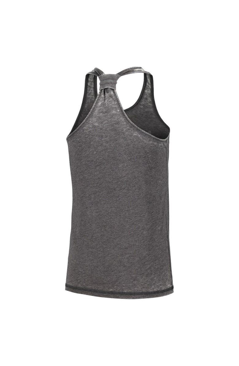 LEAGUE COLLEGIATE WEAR Women's League Collegiate Wear Black Indiana Hoosiers Stacked Name Racerback Tank Top, Alternate, color, Black