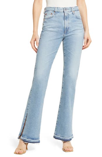 AG AG ALEXXIS HIGH WAIST SPLIT RELEASE HEM BOOTCUT JEANS 
