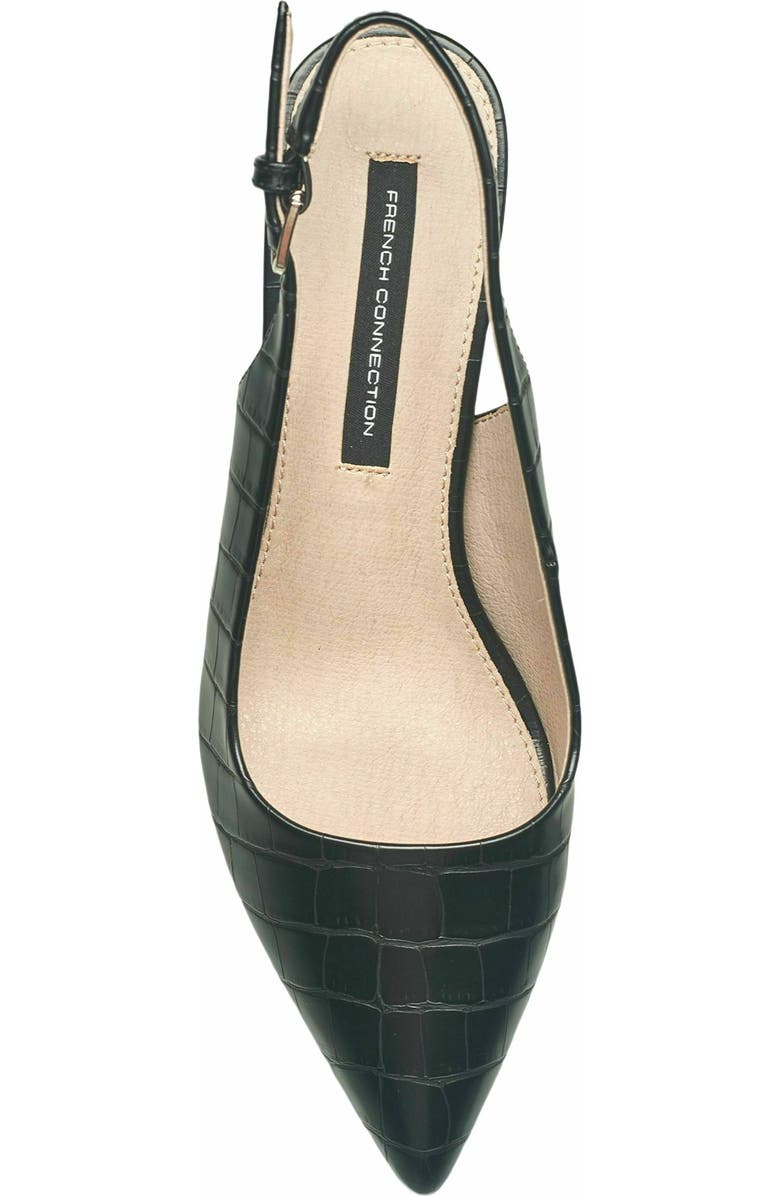 French Connection Quinn Slingback Pump Sandal, Alternate, color, Black