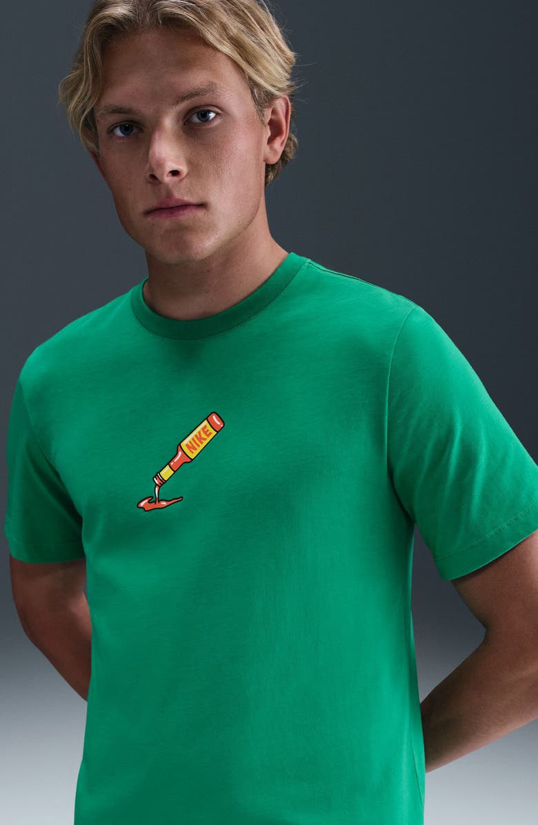 Nike Sportswear Cotton Graphic T-Shirt, Alternate, color, 324 Stadium Green