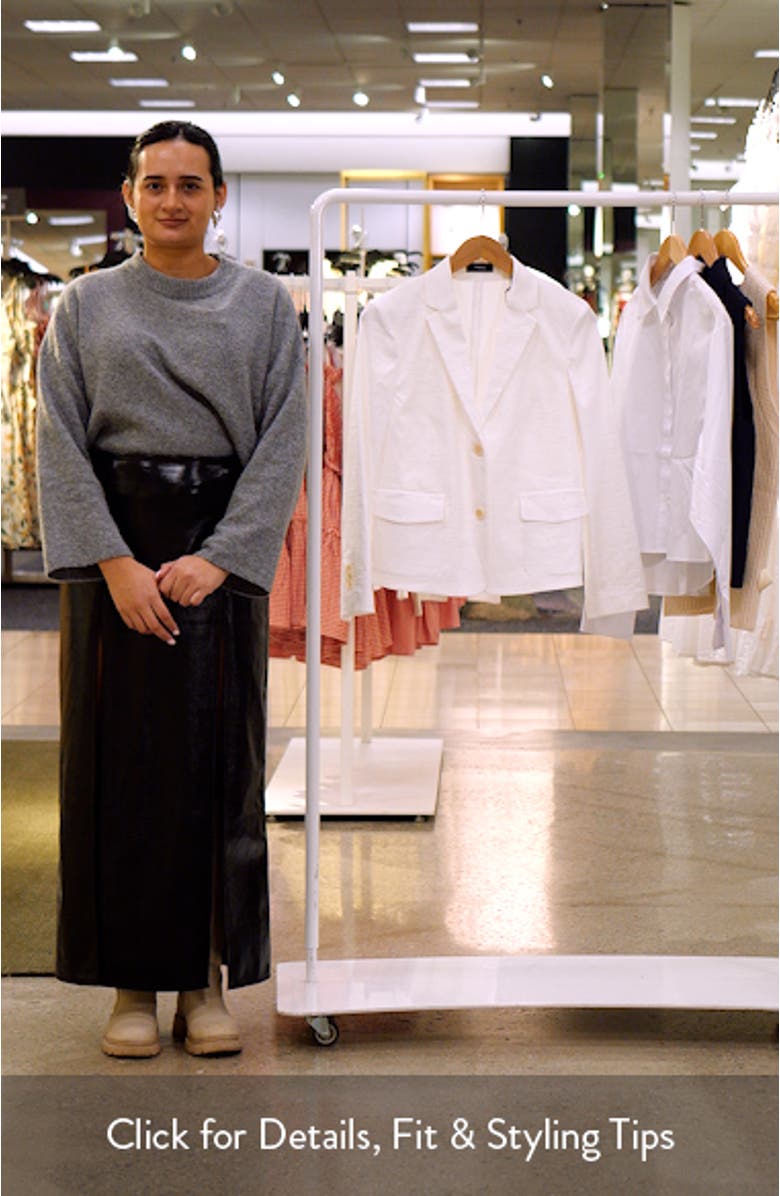 Shrunken Linen Blend Jacket, sales video thumbnail