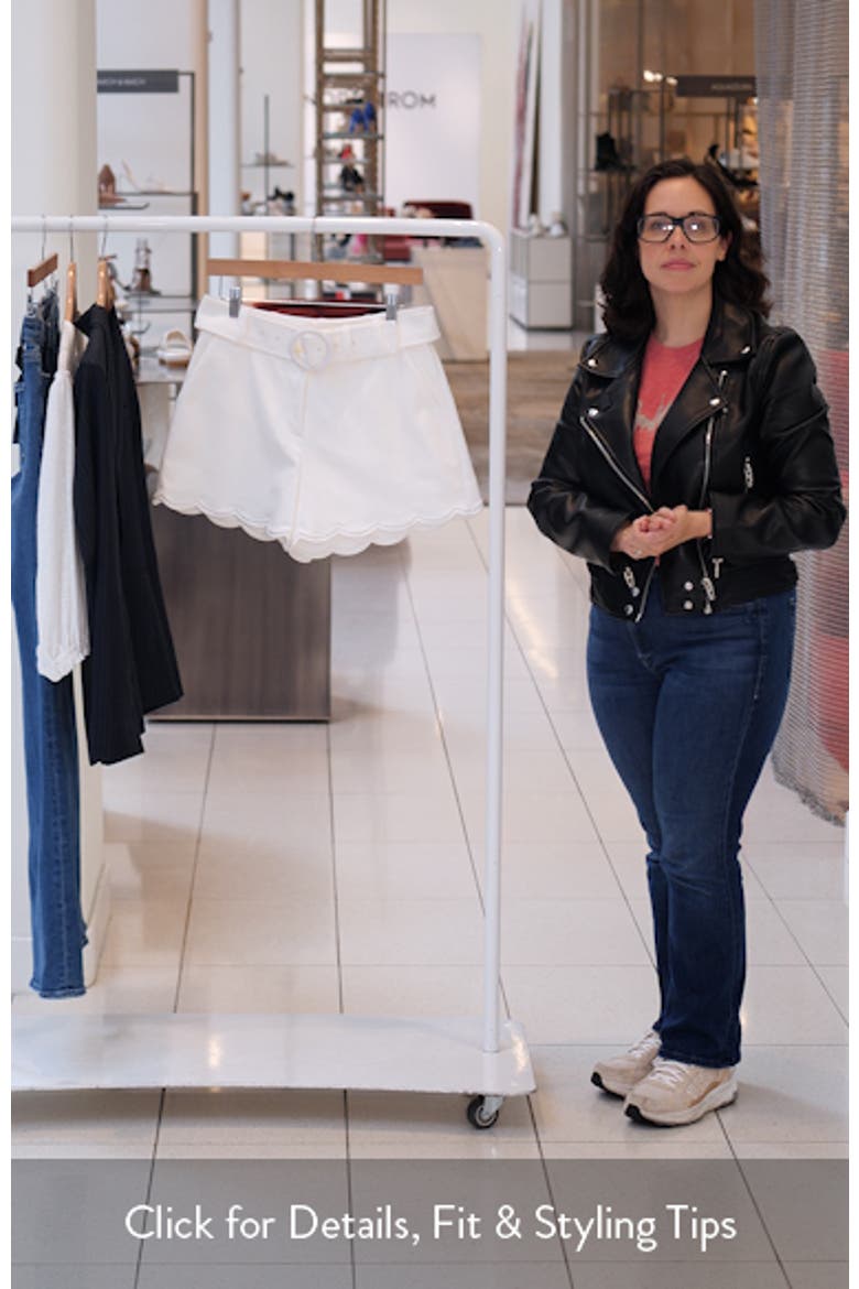 Violeta Belted Scallop Trim Shorts video