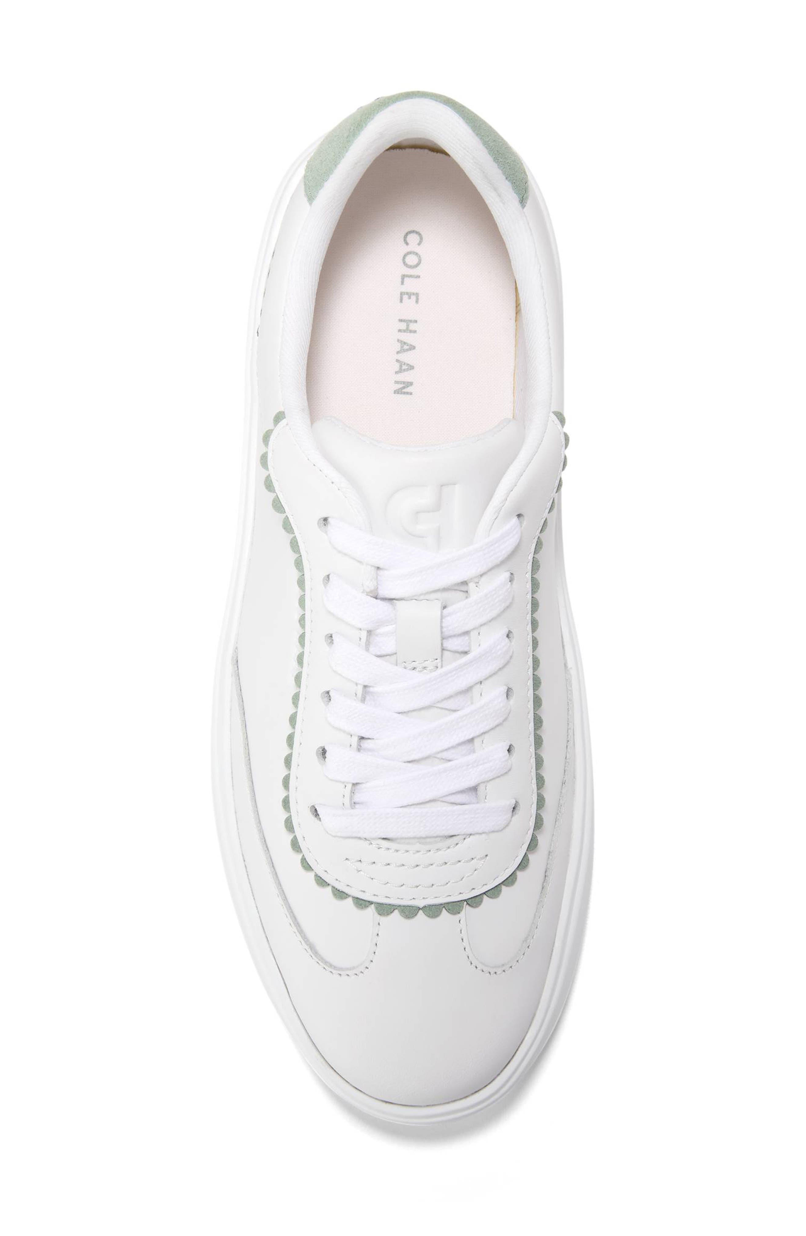 Cole Haan Grand Crosscourt Sneaker, Alternate, color, White Leather / Lily Pad Suede