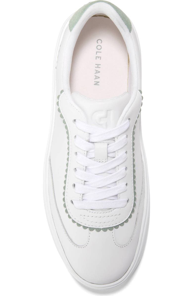 Cole Haan Grand Crosscourt Sneaker, Alternate, color, White Leather / Lily Pad Suede