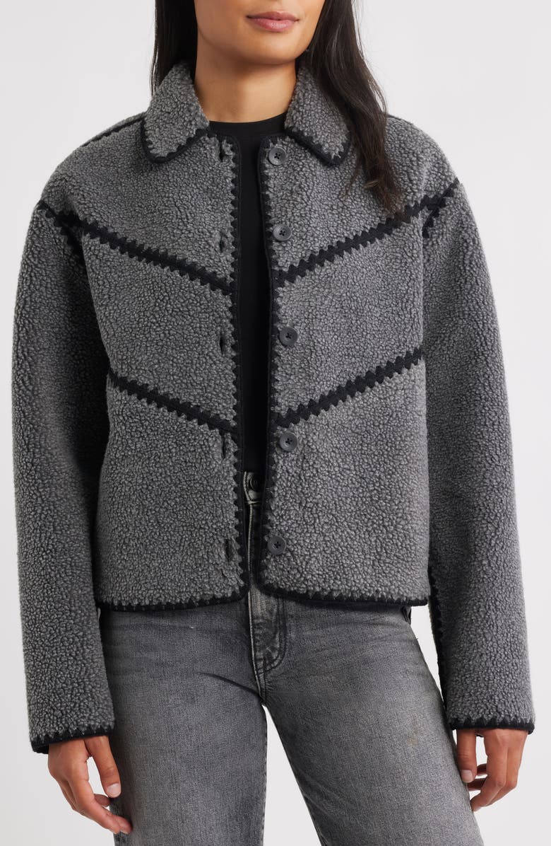 UGG<sup>®</sup> Ellison Whipstitch Detail Jacket, Alternate, color, Chhe