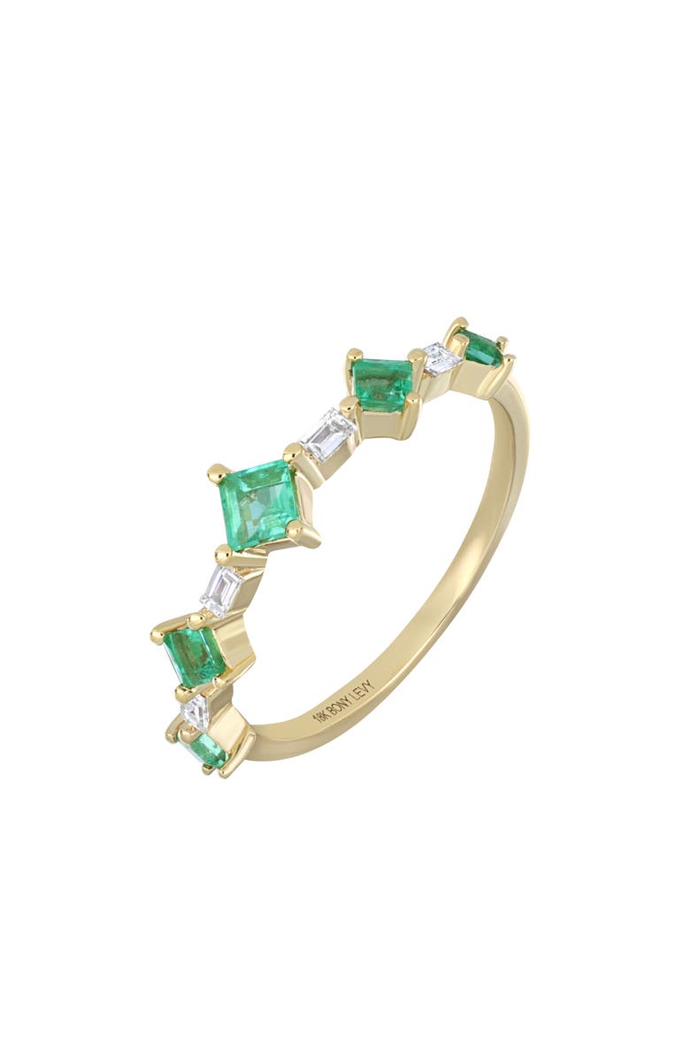 Bony Levy El Mar Diamond & Emerald Ring, Main, color, 18K Yellow Gold