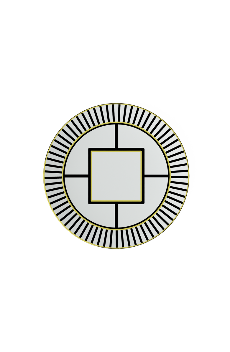 Villeroy & Boch MetroChic Salad Plate  Stripe Rim, Main, color, White