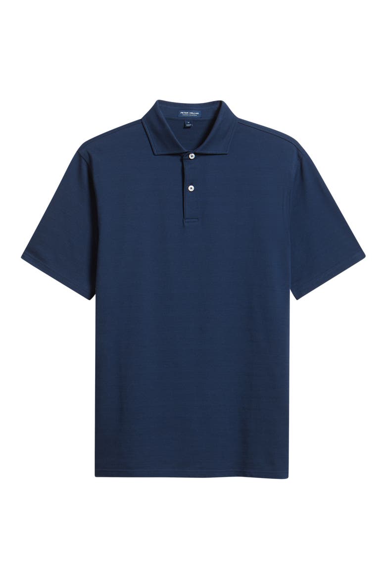 Crown Crafted Excursionist Flex Herringbone Polo, Alternate, color, NAVY