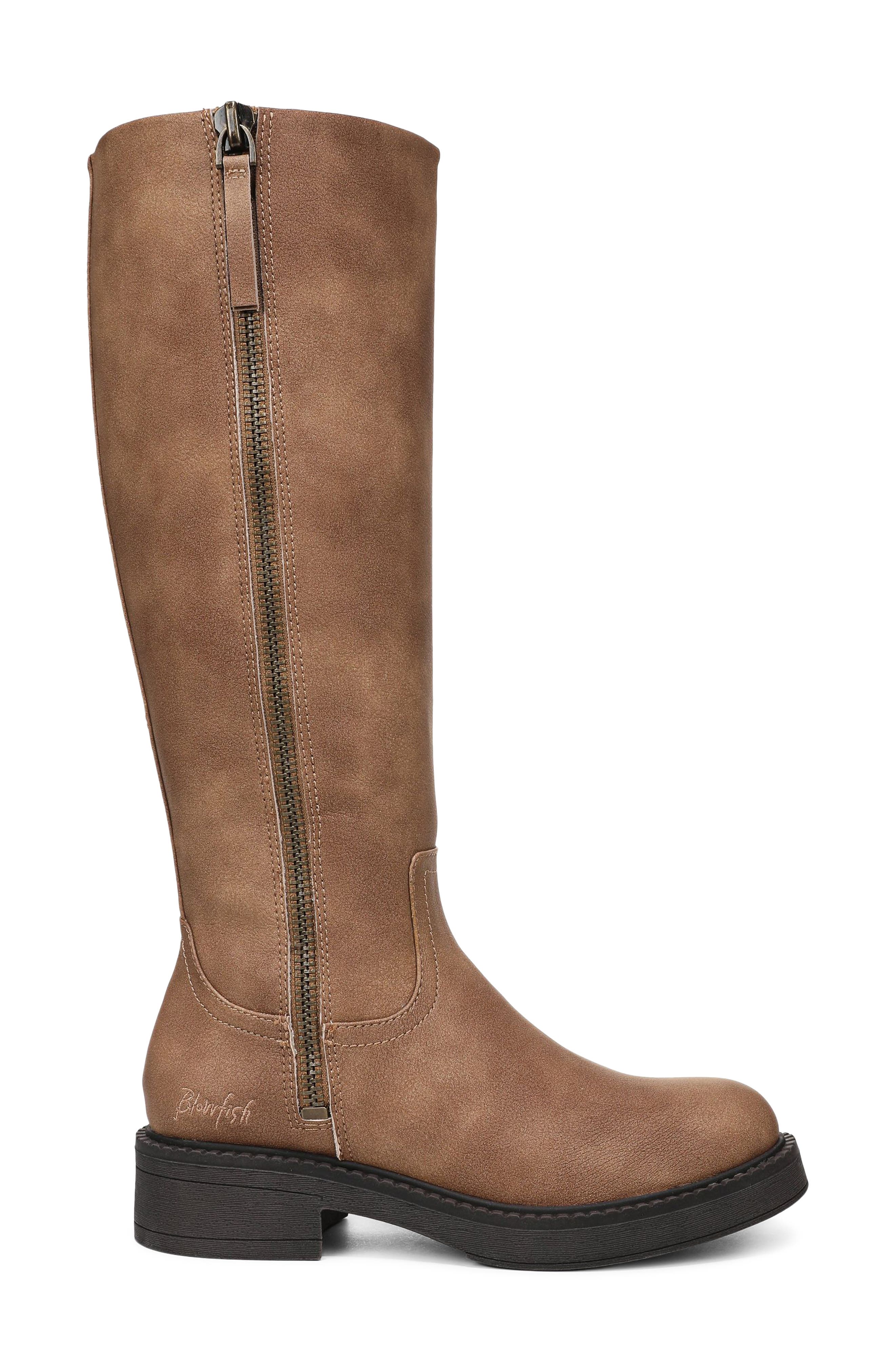 Venice Knee High Boot, Alternate, color, TAN FAUX LEATHER