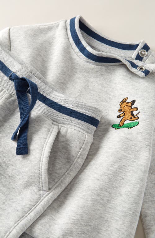 Tucker + Tate Embroidered Sweatshirt & Joggers Set In White