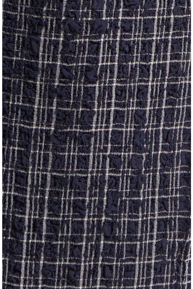 Barrett Check Shirtdress, Alternate, color, NAVY WHITE MULTI