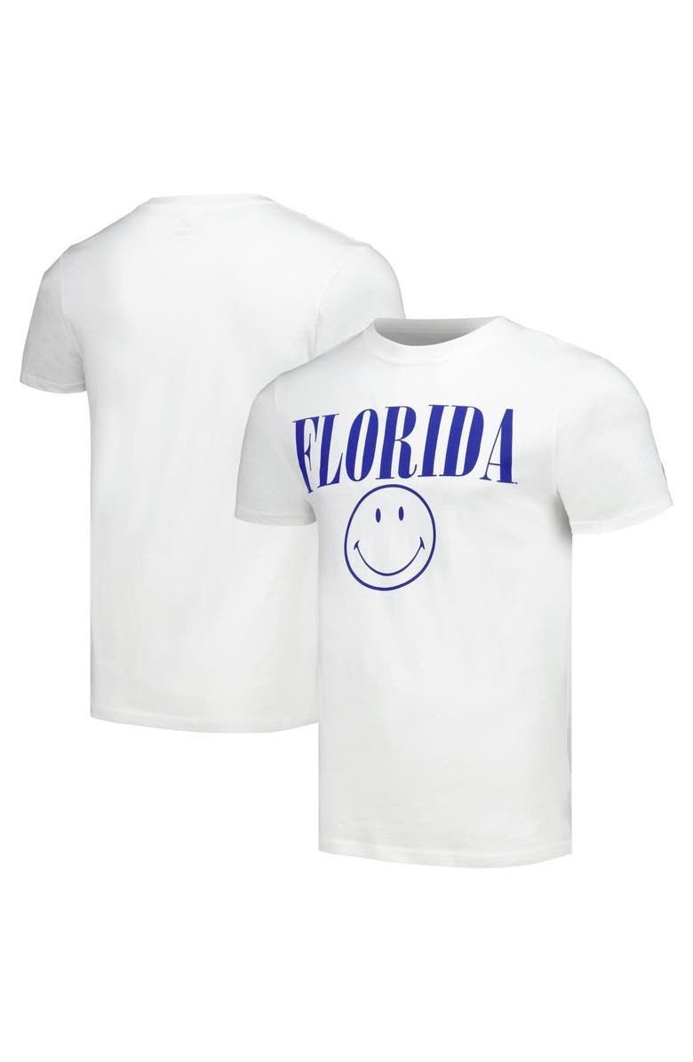 LEAGUE COLLEGIATE WEAR Men's League Collegiate Wear White Florida Gators Smiley All American T-Shirt, Main, color, White