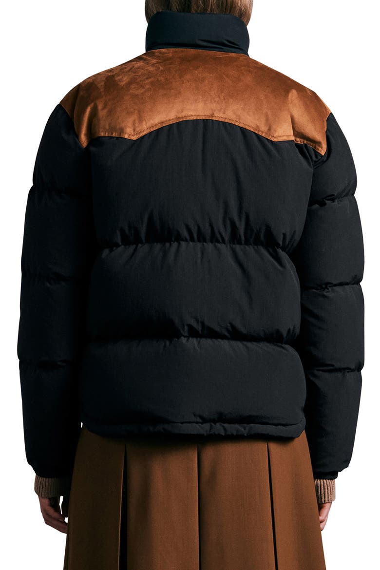 Cal Nylon Puffer Coat, Alternate, color, BLACK