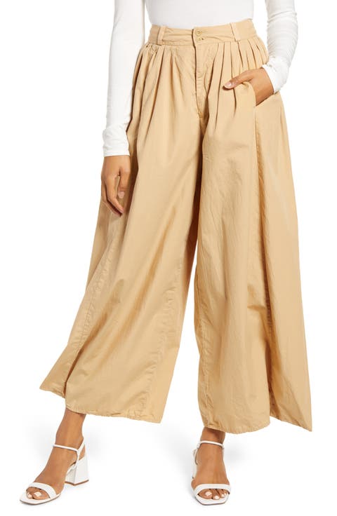 Hadley High Waist Pleated Culotte Pants