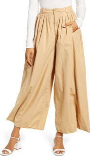 AG Hadley High Waist Pleated Culotte Pants