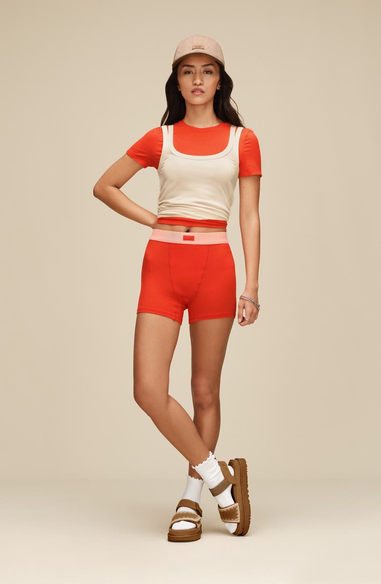 UGG<sup>®</sup> Goldenstar Artistich Sandal, Alternate, color, Chestnut