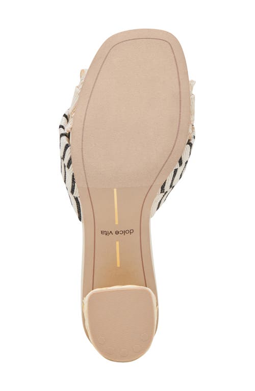 Dolce Vita Izra Sandal In Natural Multi Stripe Fabric