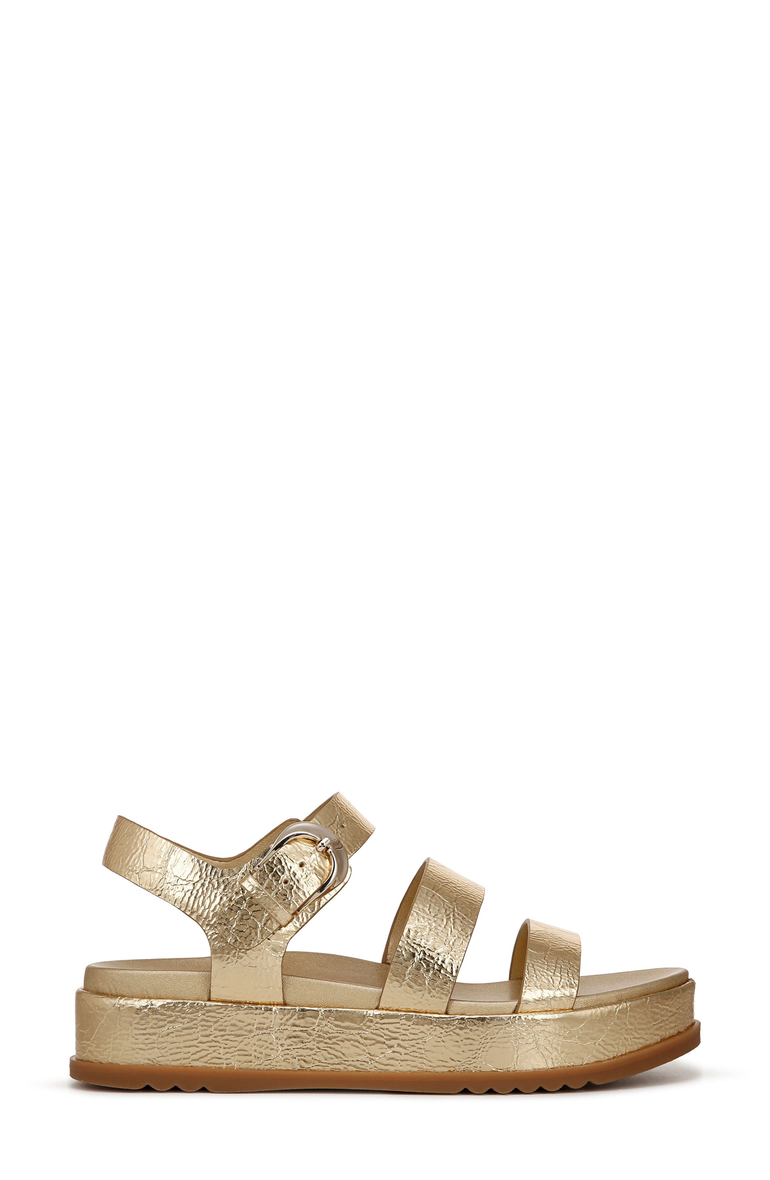 Zizi Platform Sandal, Alternate, color, DARK GOLD