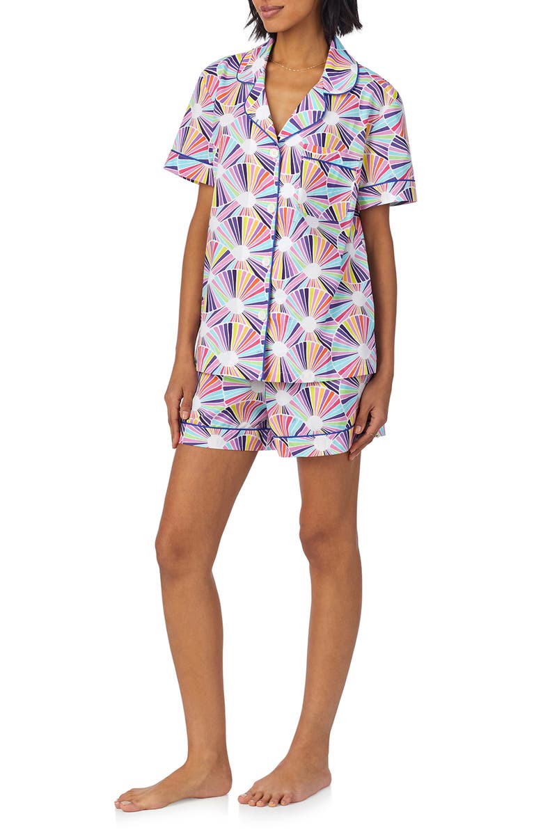 BedHead Pajamas x Trina Turk Print Poplin Short Pajamas, Alternate, color,