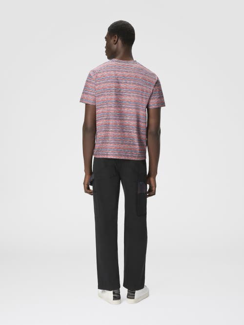 Missoni T-shirt With Flame And Zigzag Pattern In Multi