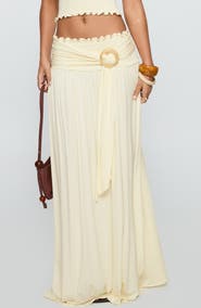 Princess Polly Orbit Smocked Waist Maxi Skirt