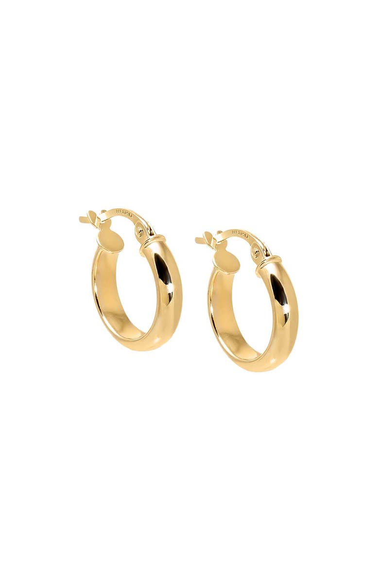 BY ADINA EDEN Solid Tube Hoop Earring 14K, Main, color, 14K Gold - 15 Mm