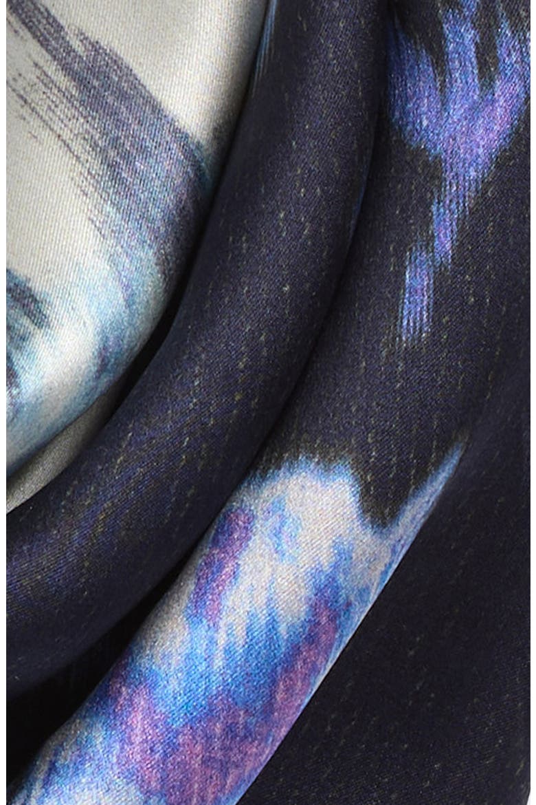 Kit Silk Bandana Scarf, Alternate, color, NAVY