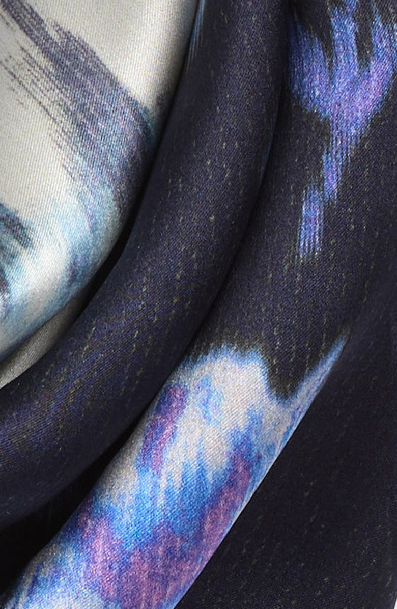 rag 
bone Kit Silk Bandana Scarf, Alternate, color, Navy