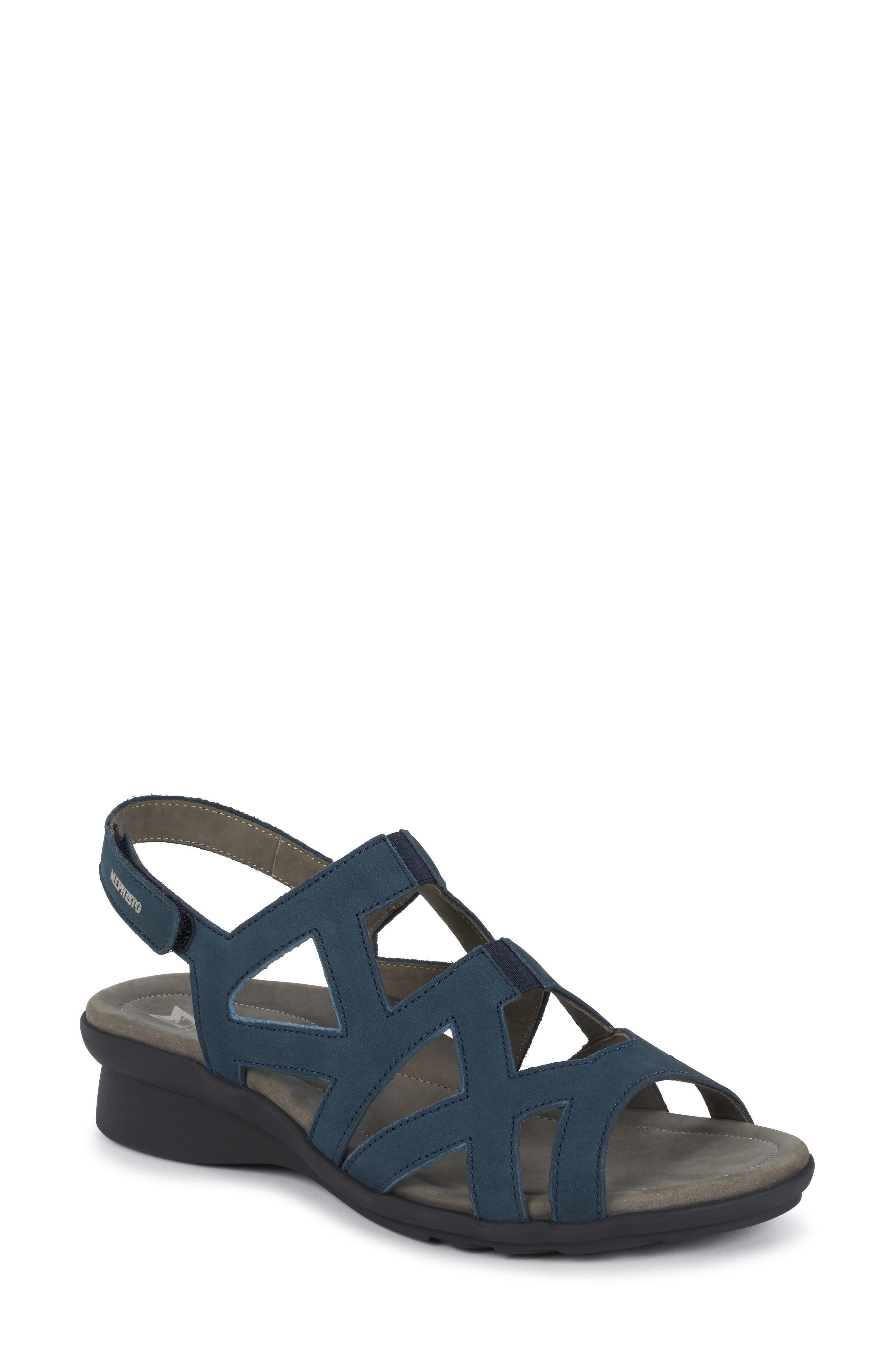 Pamela Sandal, Main, color, NAVY NUBUCK