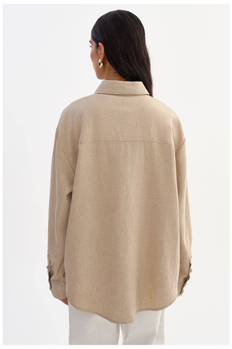 Ruby | Linen Shirt, Alternate, color, Beige