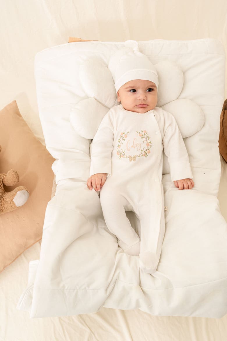 Flower Garland Outfit Set, Main, color, Ivory