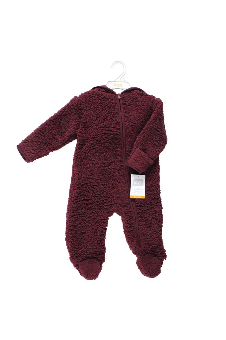 Fluffy Sleep And Play, Alternate, color, Burgundy