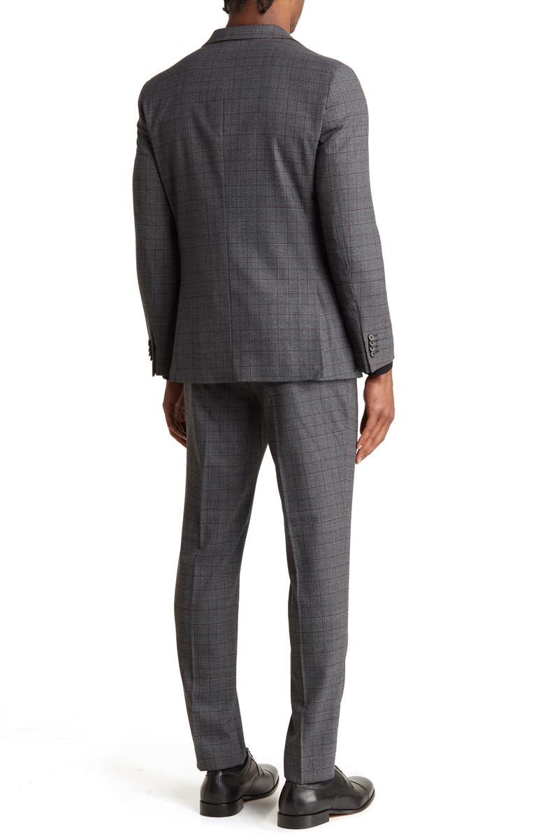 Original Penguin Plaid Wool Blend Suit, Alternate, color, 