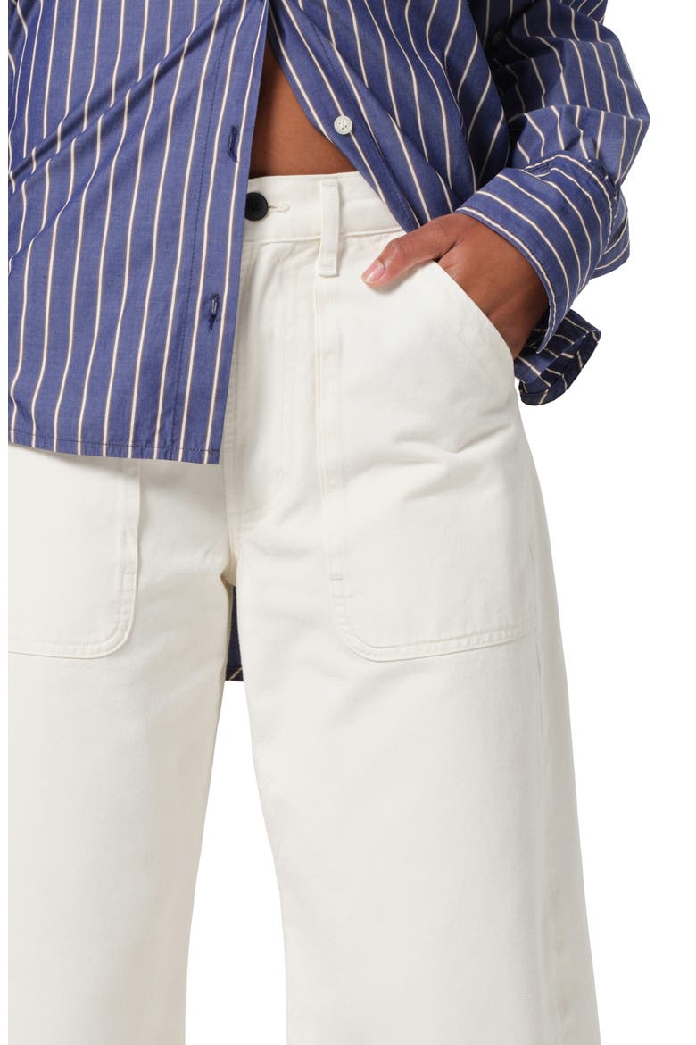 Ayla Wide Leg Utility Twill Pants, Alternate, color, PASHMINA (OFF WHITE)