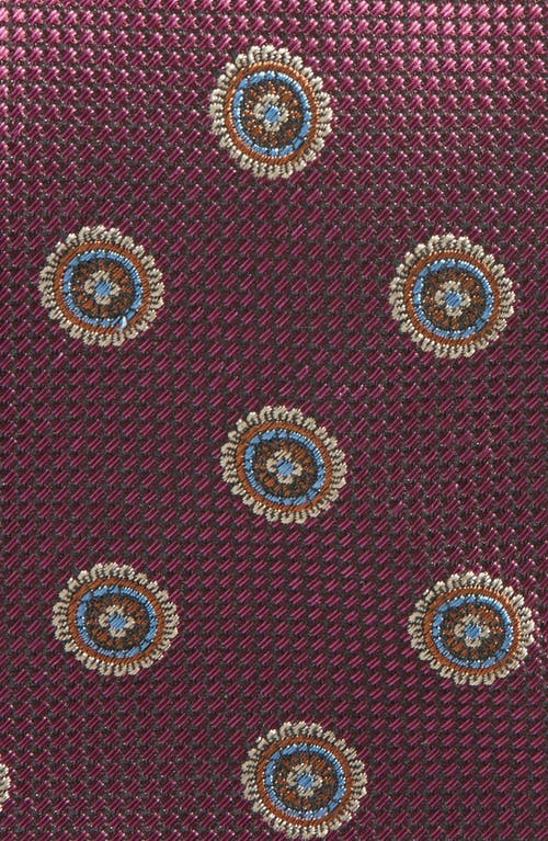 Nordstrom Medallion Silk Tie In Gray
