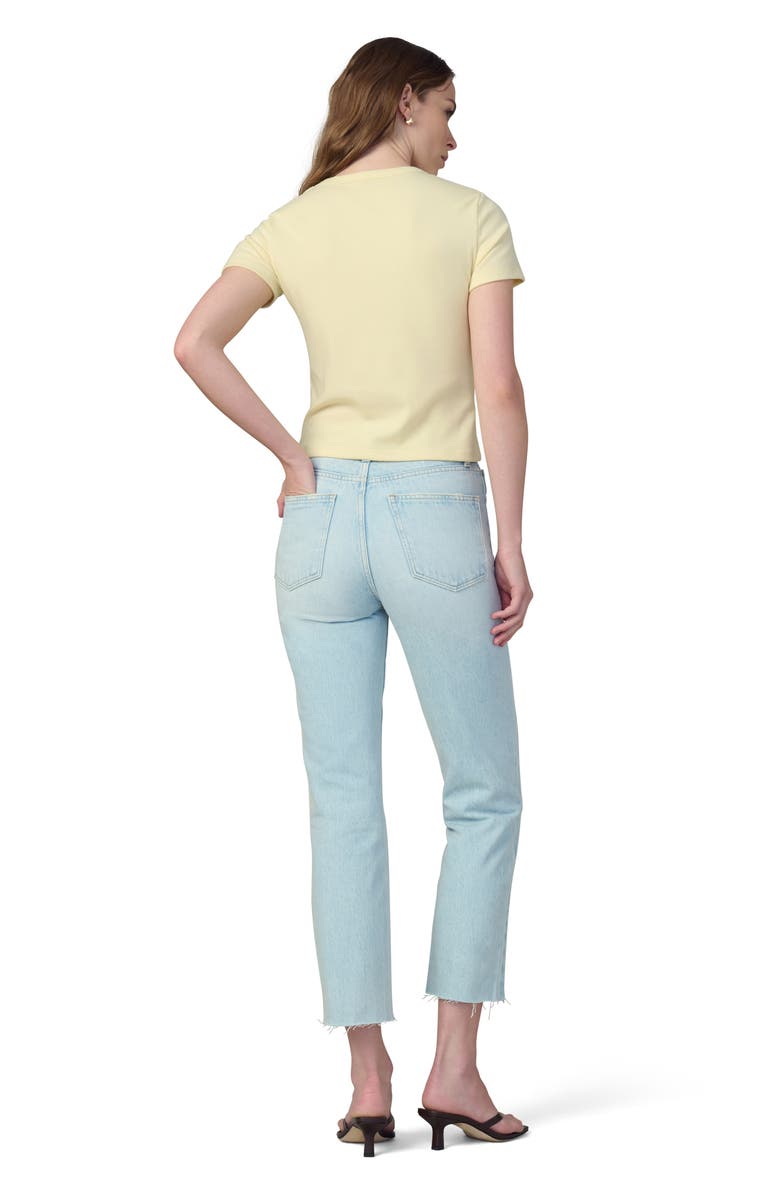 Joe's The Margot High Waist Raw Hem Slim Straight Leg Jeans, Alternate, color, Elevate Destruct
