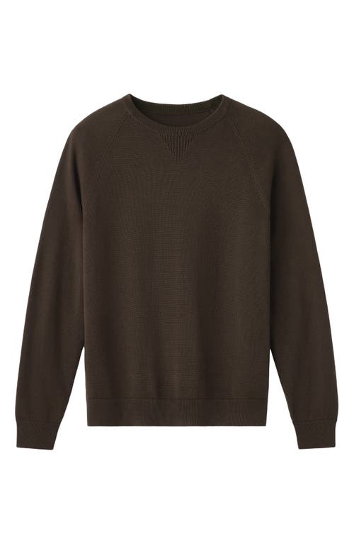 Rhone Commuter Crewneck Sweater In Brown