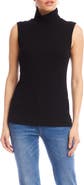 Karen Kane Turtleneck Rib Sleeveless Top