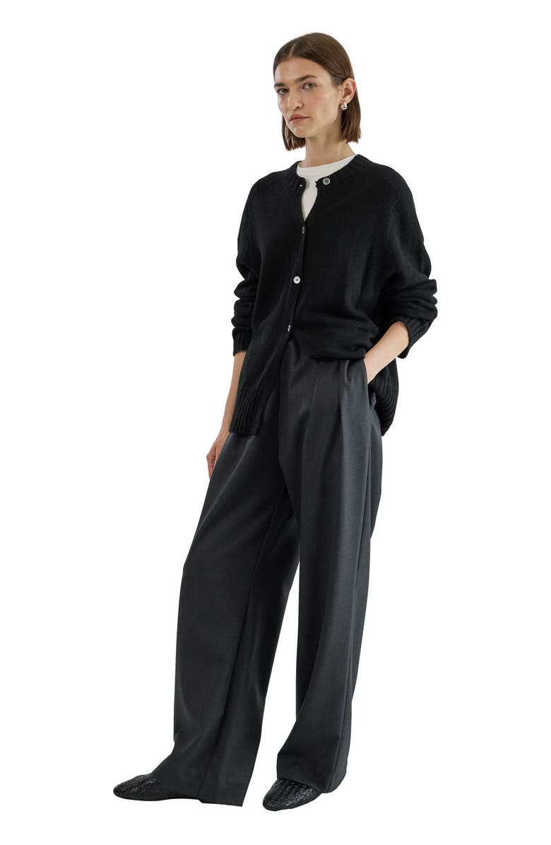 Almina Concept Knit Cardigan, Main, color, Black