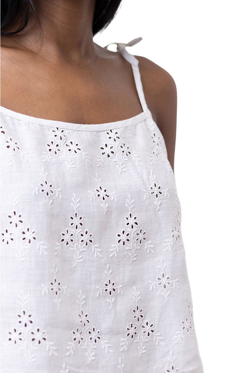 Reistor Tie-up Camisole Top, Alternate, color, Coconut White