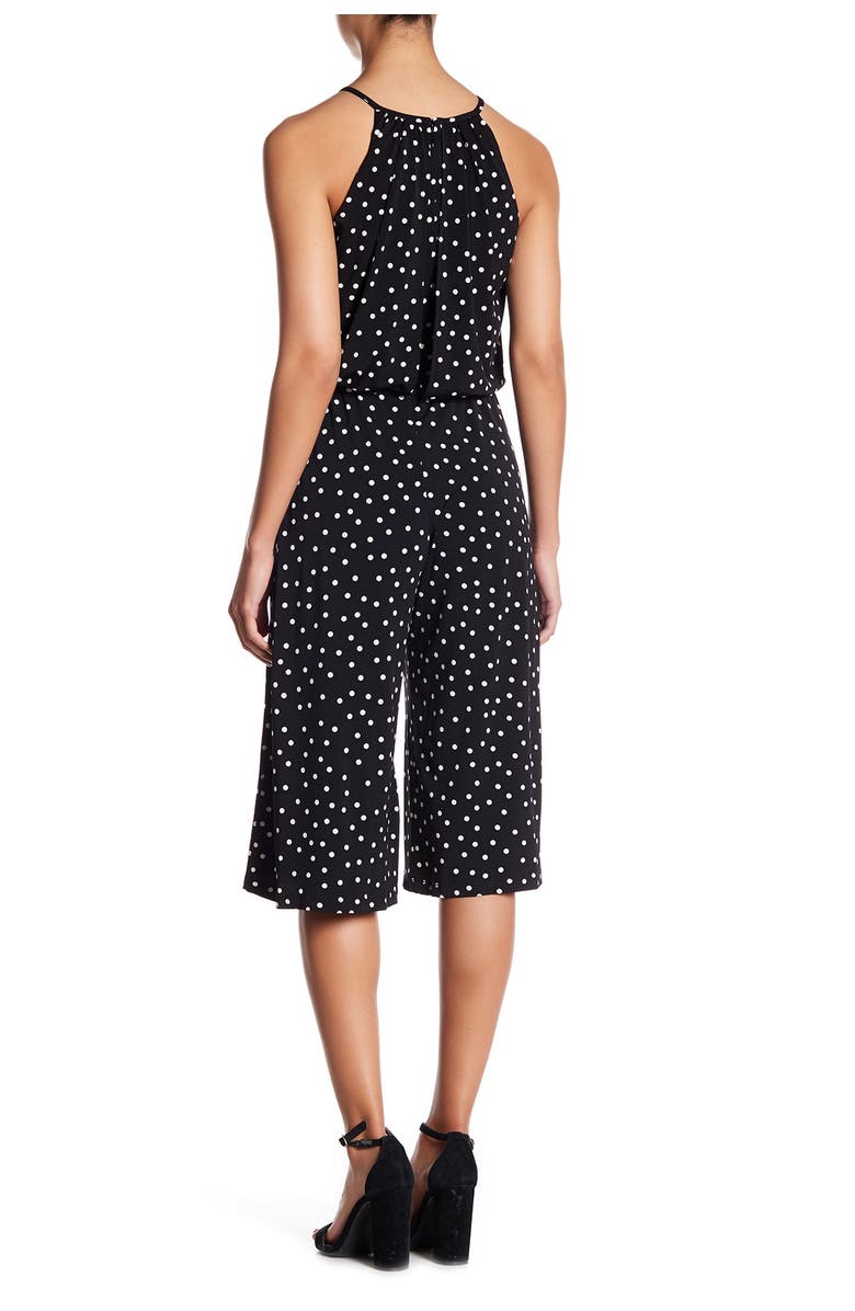 London Times Happy Dot Cropped Jumpsuit, Alternate, color,