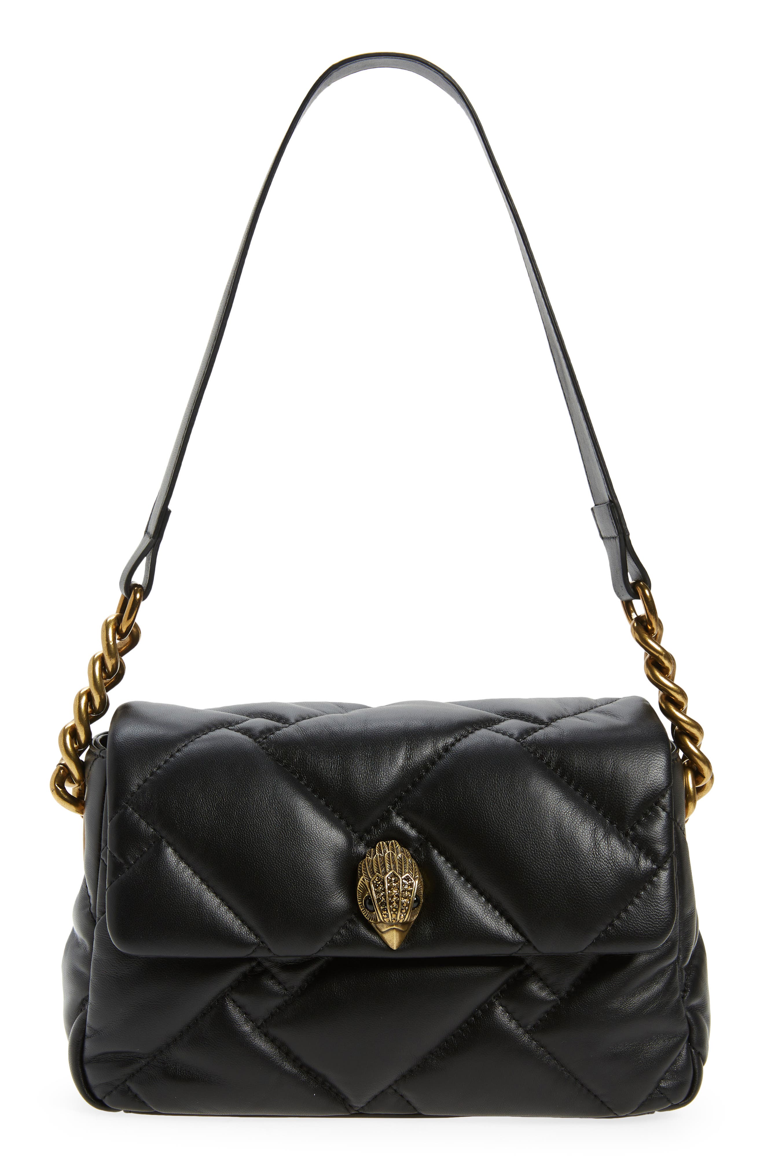 Kurt Geiger London Medium Kensington Soft Quilted Leather Shoulder Bag, Main, color, 