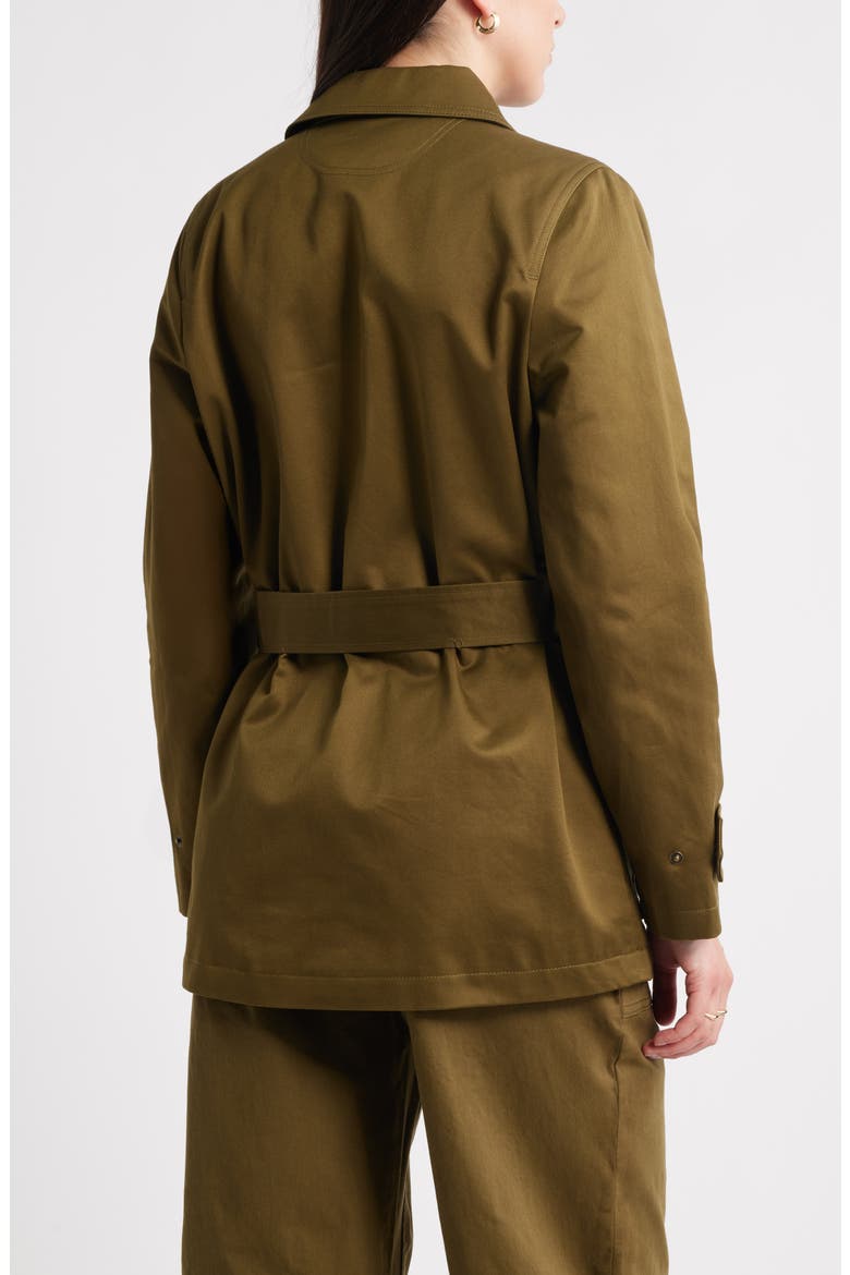 Utility Cotton Trench Coat, Alternate, color, OLIVE DARK