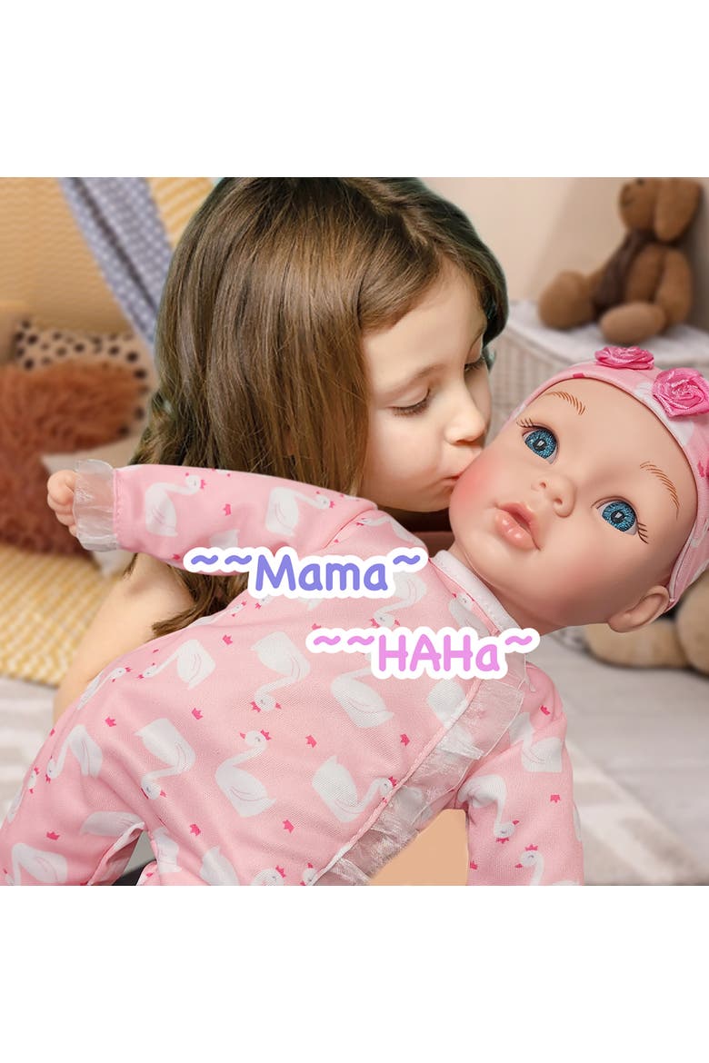14" Kiss N Tickles Baby Doll Pink, Alternate, color, Multicolored