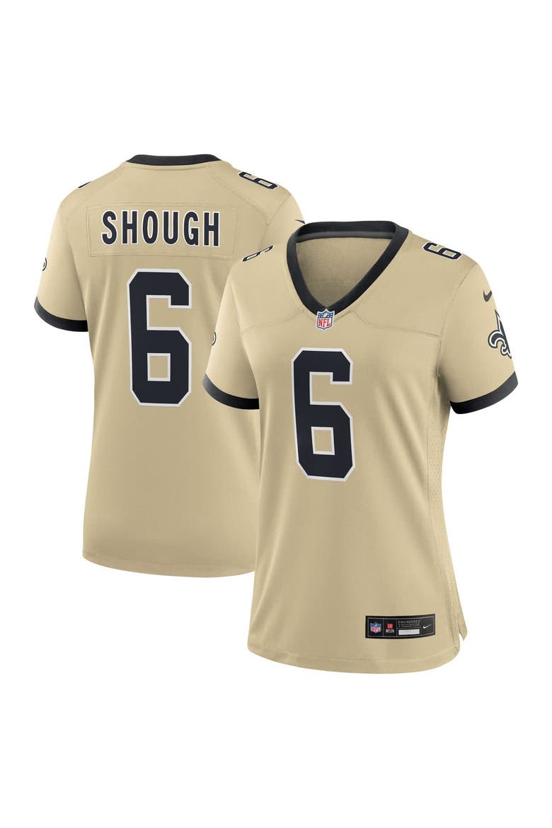 Women's Nike Tyler Shough Gold New Orleans Saints Alternate Game Player Jersey, Main, color, Gold