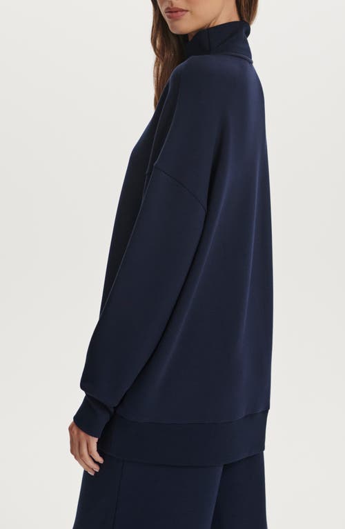 Varley Masie Long Half Zip Sweatshirt In Blue