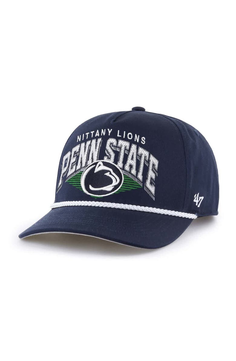 '47 Men's '47 Navy Penn State Nittany Lions Pomona Rope Hitch Adjustable Hat, Main, color, 