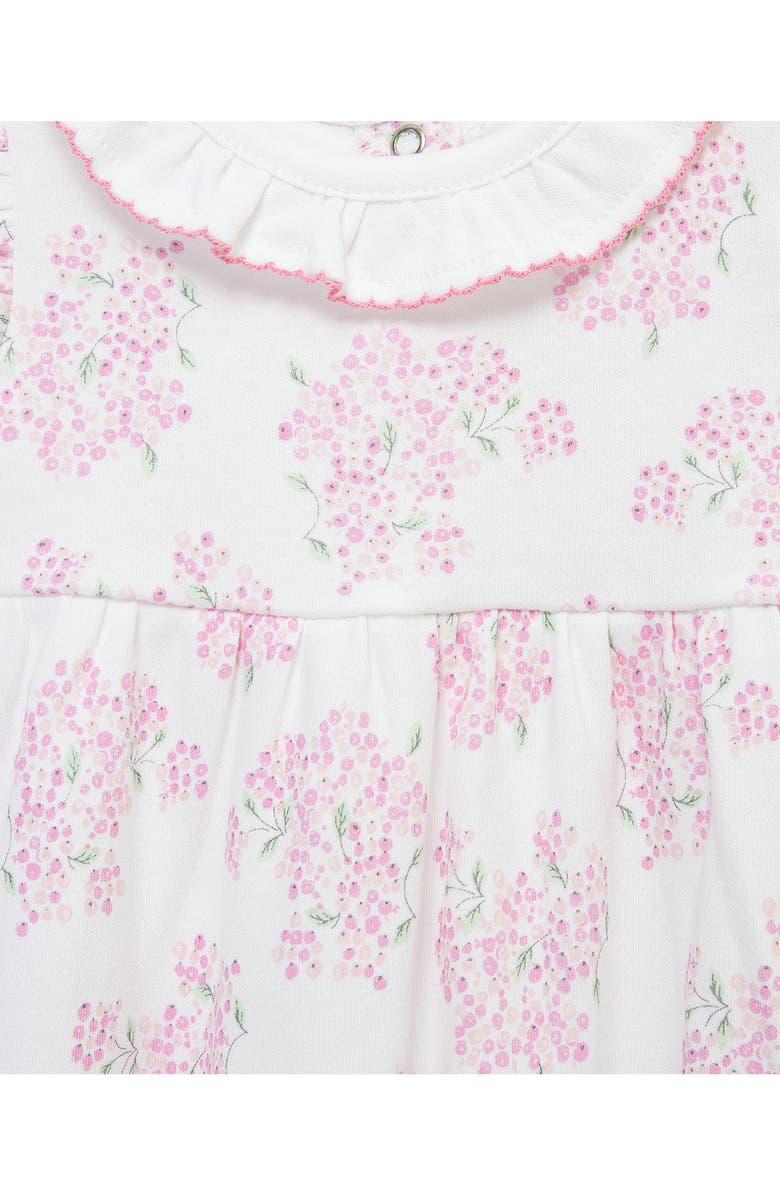 Little Me Hydrangea Knit Romper & Headband Set, Alternate, color, Floral