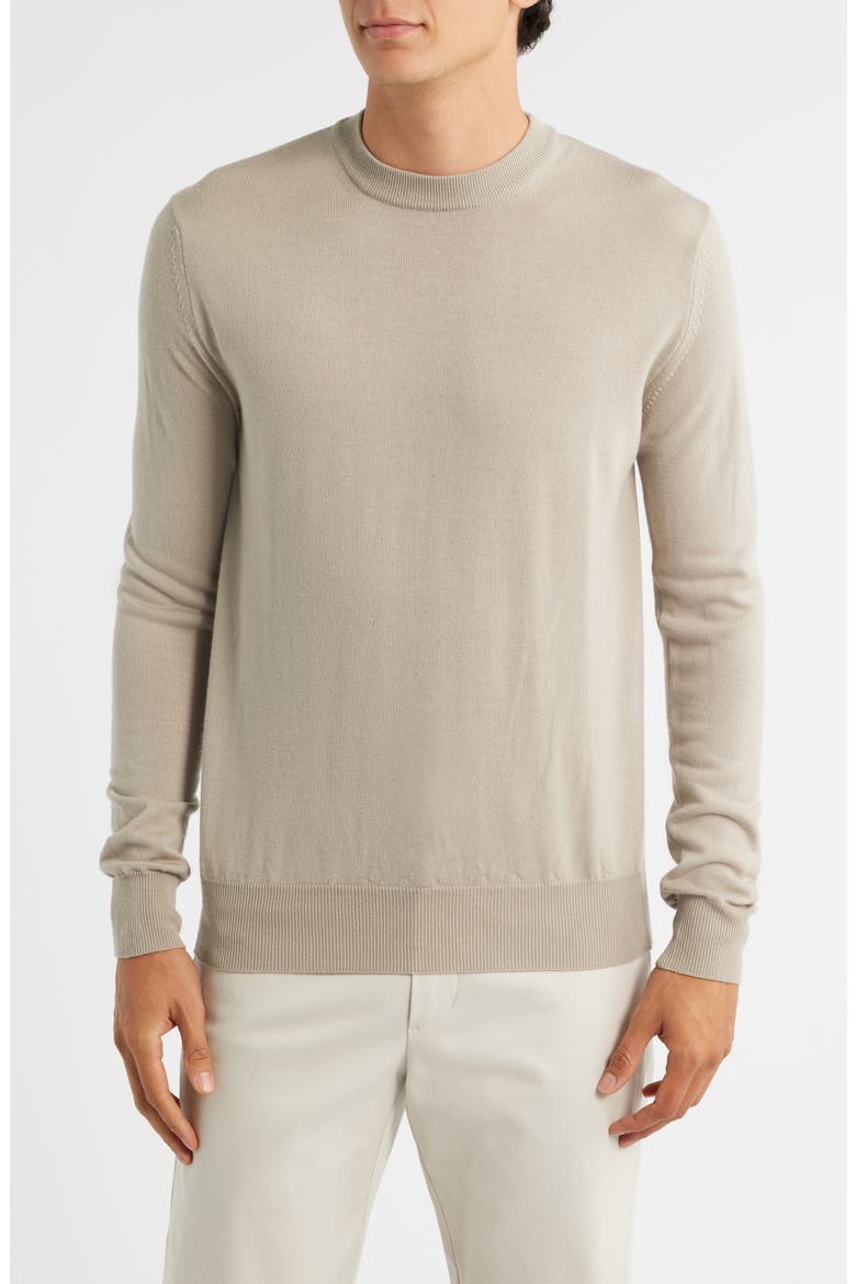Cashwool® Crewneck Sweater, Main, color, GREIGE